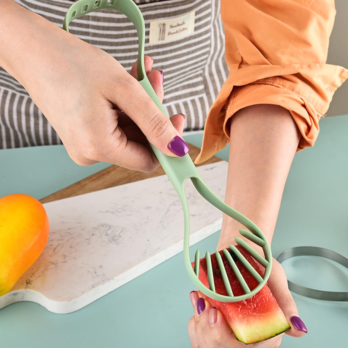 Supvox® 6 in 1 Melon Baller Scoop Set Fruit Scooper Seed Remover Cutter for Dig Pulp, Stainless Steel Fruit Carving Tools Knife Kit Melon Scoop for Watermelon Fruits Meatball Supvox® 6 in 1 Melon Baller Scoop Set Fruit Scooper Seed Remover Cutter for Dig Pulp, Stainless Steel Fruit Carving Tools Knife Kit Melon Scoop for Watermelon Fruits Meatball
